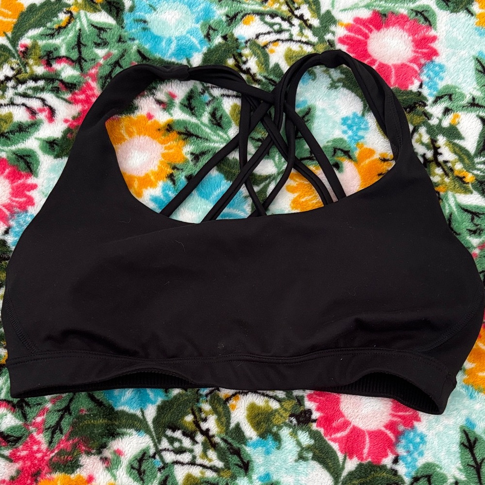 Victoria's Secret Black Strappy Sports Bra